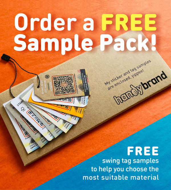 9 different swing tags as a part of tag sample pack