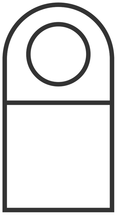 Bottleneck Hanger A (68mm × 130mm)