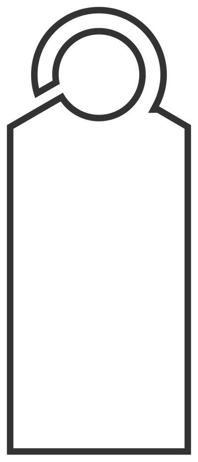 Car Hanger Style E (80mm × 195mm)