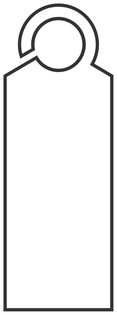 Car Hanger Style F (95mm × 265mm)