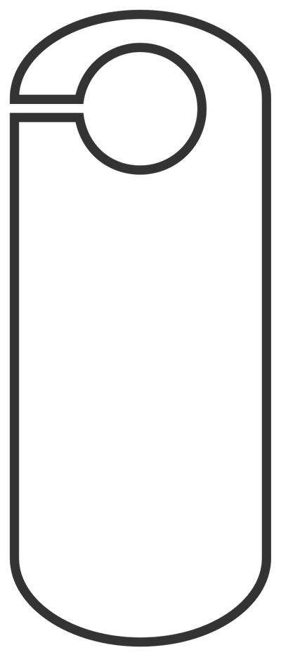 Door Hanger Style G (80mm × 195mm)