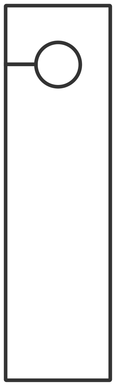 Door Hanger Style J (85mm × 297mm)