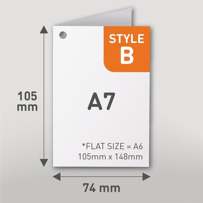 Rectangle Style B - A7 (105mm × 74mm)