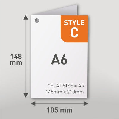 Rectangle Style C - A6 (148mm × 105mm)